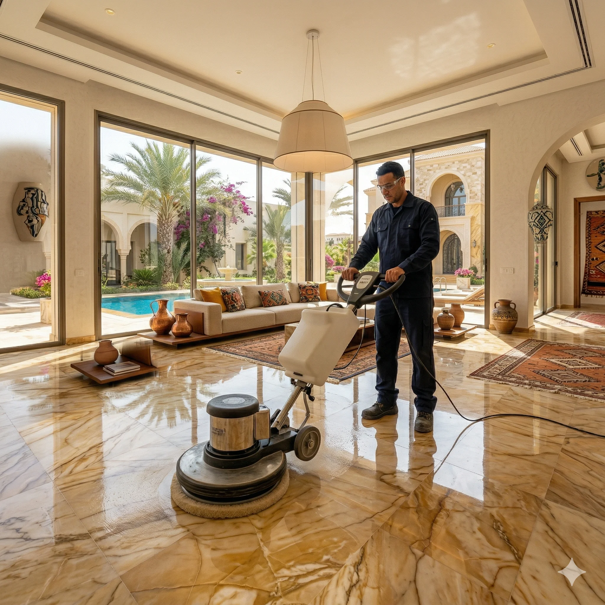 Entretien sol en marbre