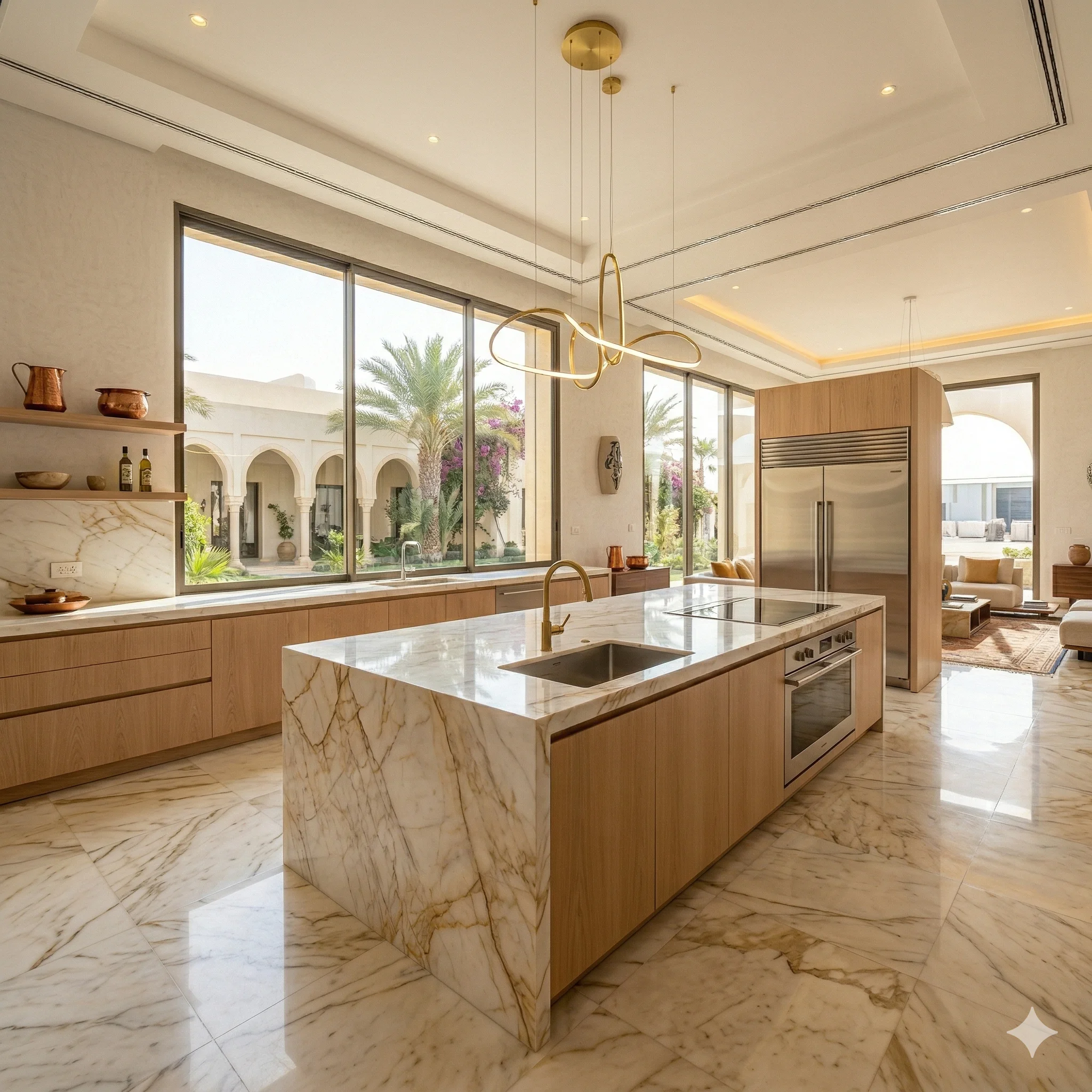 Cuisine marbre moderne