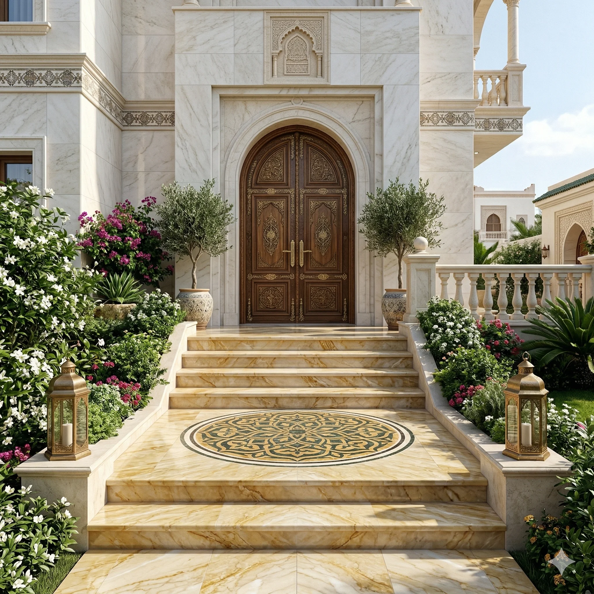 Escalier entrée extérieur