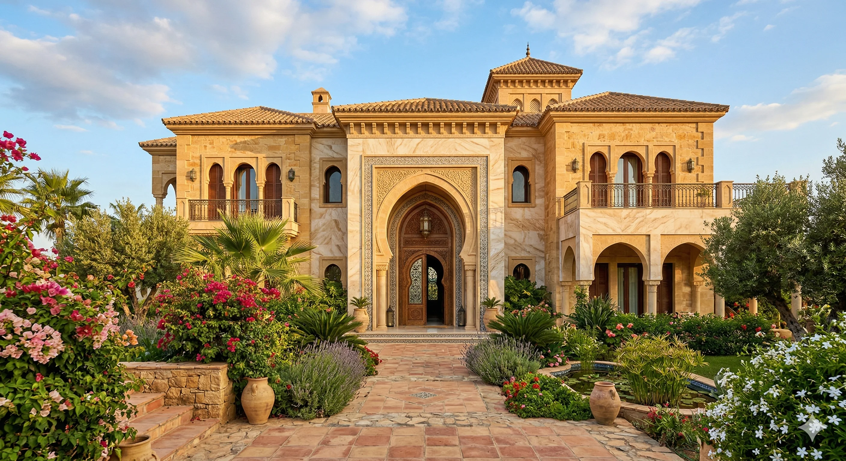 Façade en marbre villa